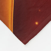 Golden Hearts op rood met sterren Fleece Deken (Hoek)