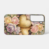 Golden Hearts Pastel Pallet Samsung Galaxy Hoesje (Achterkant horizontaal)