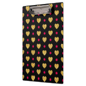 Golden Hearts Pattern Valentijnsdag-23655 Klembord (Links)