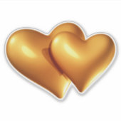 Golden Hearts Sticker (Voorkant)