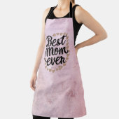 Golden Hearts Trendy Script Beste Mam Ooit Modern Schort (Insitu)
