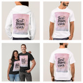 Golden Hearts Trendy Script Beste Mam Ooit Modern T-shirt