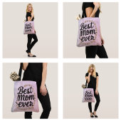 Golden Hearts Trendy Script Beste Mam Ooit Modern Tote Bag
