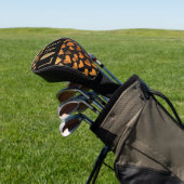 Golden Hearts voor golfer op Valentijnsdag LOVE Golfheadcover (Insitu)