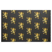 Golden Heraldic Lion Fabric Stof (Yard (91,4 cm))