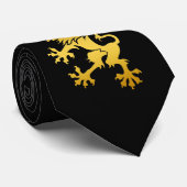 Golden Heraldic Lion Stropdas (Opgerold)