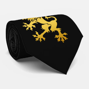Golden Heraldic Lion Stropdas