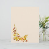 Golden herfbladeren Letterhead (Staand voorkant)