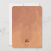 Golden Herfst 2-Foto geboorteaankondiging Aankondiging (Achterkant)