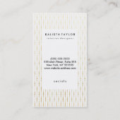 Golden herfst confetti visitekaartje (Achterkant)