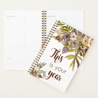 Golden Herfst Floral Dit is je leven Planner