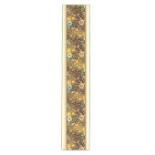 Golden herfst floral medium table runner medium tafelloper (Voorkant)