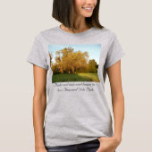 Golden herfst Thousand Oaks Park tree T-shirt (Voorkant)