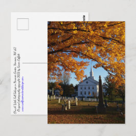 Golden Herfst vult Uitzicht van kerken van begraaf Briefkaart
