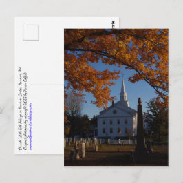 Golden Herfst vult Uitzicht van kerken van begraaf Briefkaart