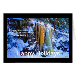 Golden Herfsten Kaart - Liefdesquote Vakantie Kaar