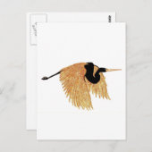 Golden Heron Briefkaart (Voorkant / Achterkant)
