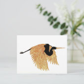 Golden Heron Briefkaart (Staand voorkant)