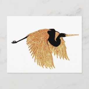 Golden Heron Briefkaart