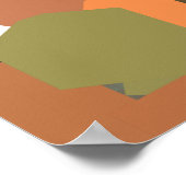 Golden Hexagons: moderne kunst voor uw kinderen Poster (Hoek)