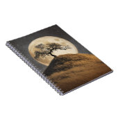 Golden Hill Moonlit Tree Notebook Notitieboek (Rechterzijde)