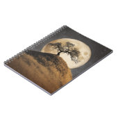 Golden Hill Moonlit Tree Notebook Notitieboek (Linkerzijde)
