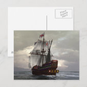 Golden hind briefkaart (Voorkant / Achterkant)