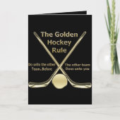 Golden Hockey Rule Kaart (Voorkant)
