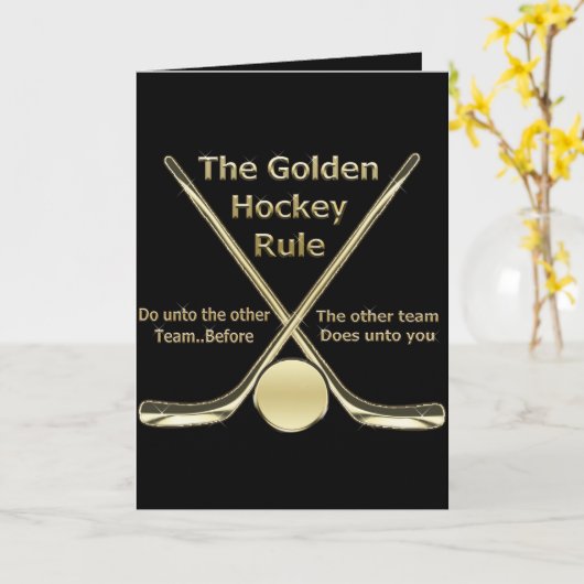 Golden Hockey Rule Kaart (Gele Bloem)