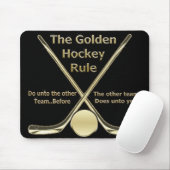 Golden Hockey Rule Mousepad Muismat (Met muis)