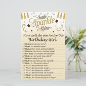 Golden Hoe goed ken je het verjaardagsmeisje? (Staand voorkant)