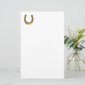 Golden hoefijzer briefpapier (Staand voorkant)
