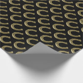 Golden hoefijzer cadeaupapier (Hoek)