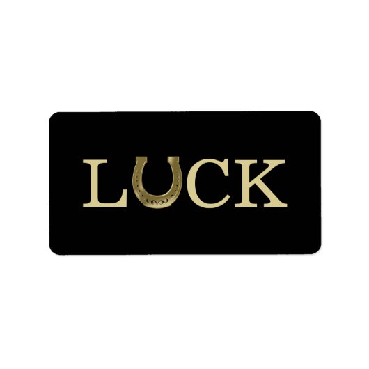 Golden hoefijzer etiket (Voorkant)