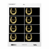Golden hoefijzer etiket (Full Sheet)