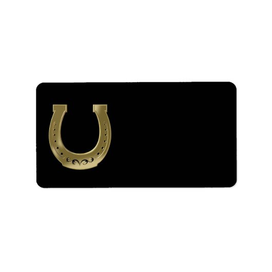 Golden hoefijzer etiket (Voorkant)