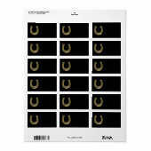 Golden hoefijzer etiket (Full Sheet)