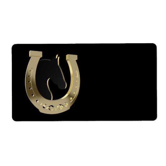Golden hoefijzer etiket (Voorkant)