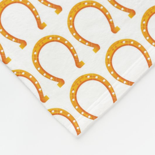 Golden Hoefijzer Fleece Blanket (Hoek)