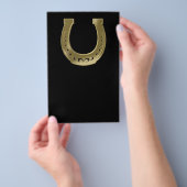 Golden hoefijzer flyer (Hand)