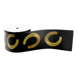 Golden hoefijzer grosgrain lint
