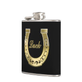 Golden hoefijzer heupfles (Links)