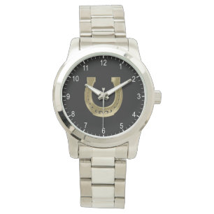 Golden hoefijzer horloge