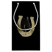 Golden hoefijzer klein cadeauzakje (Achterkant)