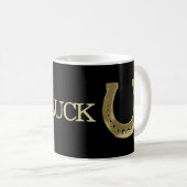 Golden hoefijzer koffiemok (Voorkant rechts)