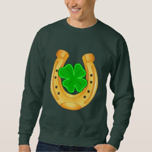 Golden Hoefijzer Lucky Four Leafed Clover Shirt
