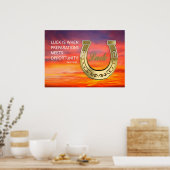 Golden hoefijzer poster (Keuken)