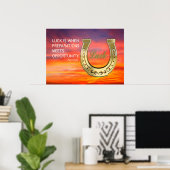 Golden hoefijzer poster (Thuiskantoor)