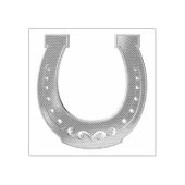 Golden hoefijzer rubberstempel (Afrduk)