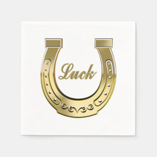 Golden hoefijzer servet